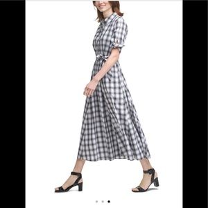 NWT Calvin Klein Belted Maxi Dress